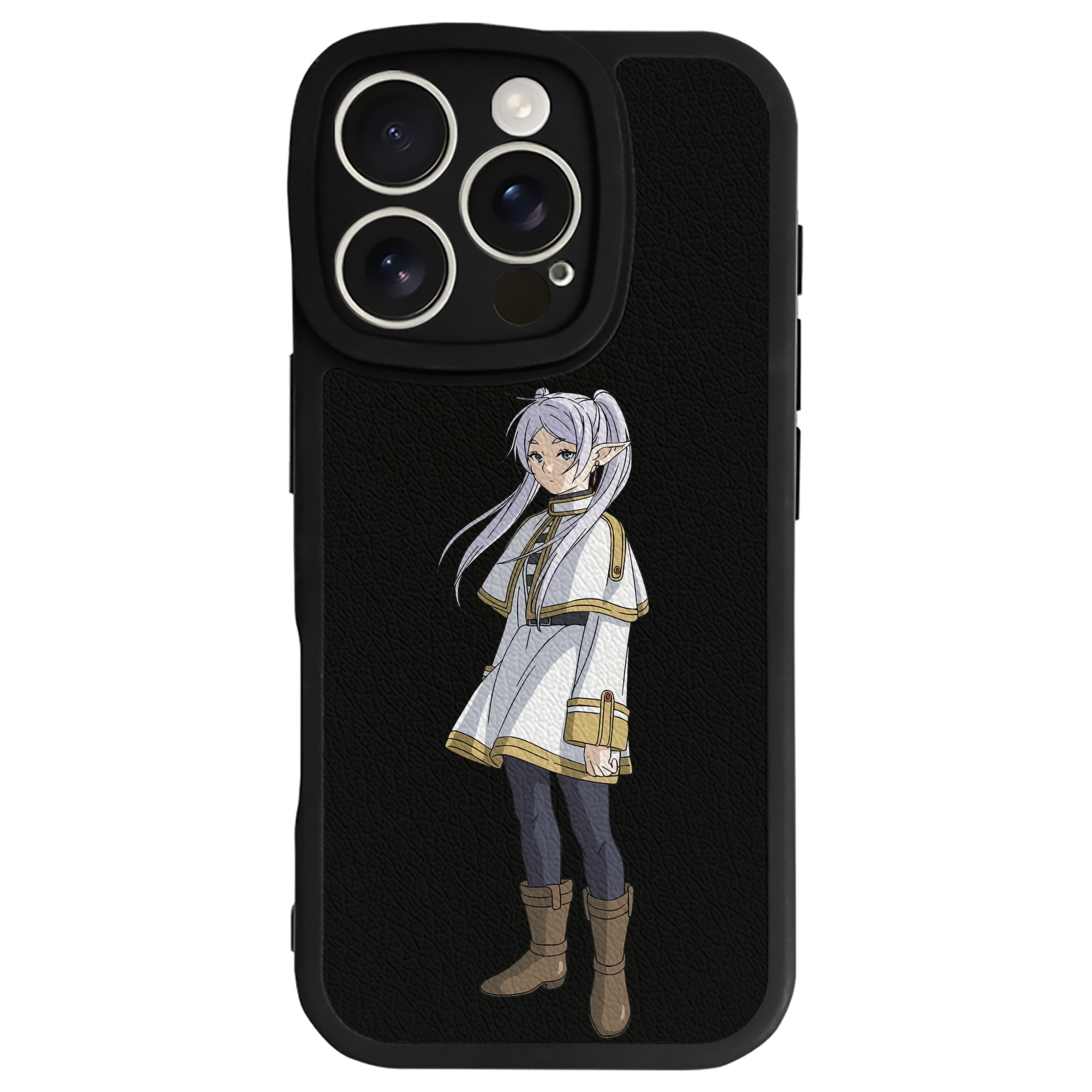 （画像用） 葬送のフリーレン Frieren 【iPhone 16シリーズ対応】シリコンスマホケース（レザー調） 材質：シリコン
